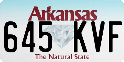 AR license plate 645KVF