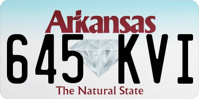 AR license plate 645KVI