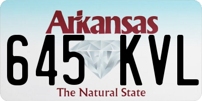 AR license plate 645KVL