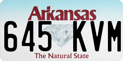 AR license plate 645KVM
