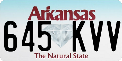 AR license plate 645KVV