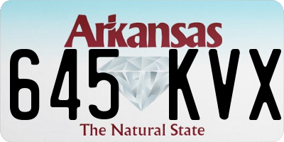 AR license plate 645KVX