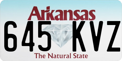 AR license plate 645KVZ