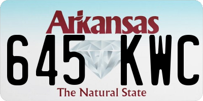 AR license plate 645KWC