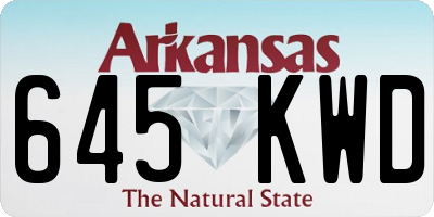 AR license plate 645KWD