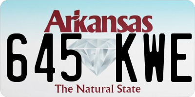 AR license plate 645KWE