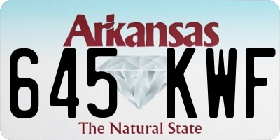AR license plate 645KWF