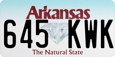 AR license plate 645KWK
