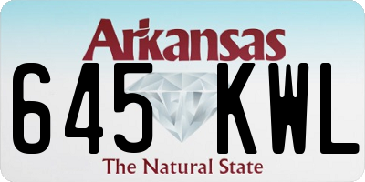 AR license plate 645KWL