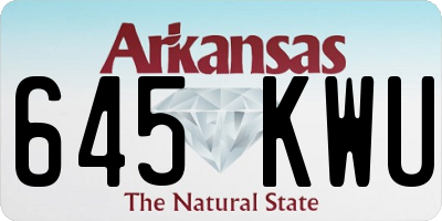 AR license plate 645KWU