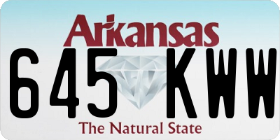 AR license plate 645KWW