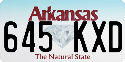AR license plate 645KXD