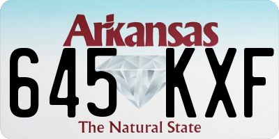 AR license plate 645KXF