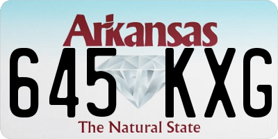 AR license plate 645KXG