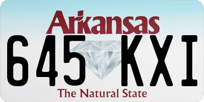 AR license plate 645KXI