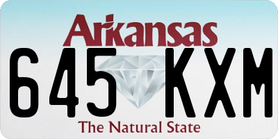 AR license plate 645KXM
