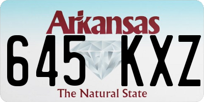 AR license plate 645KXZ