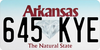 AR license plate 645KYE