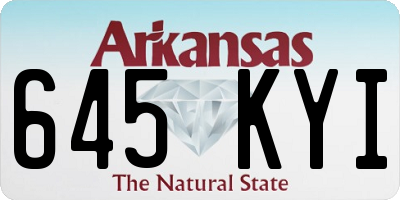 AR license plate 645KYI