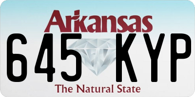 AR license plate 645KYP
