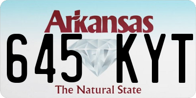 AR license plate 645KYT
