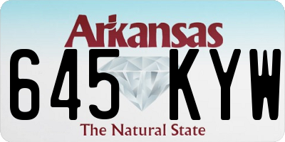 AR license plate 645KYW