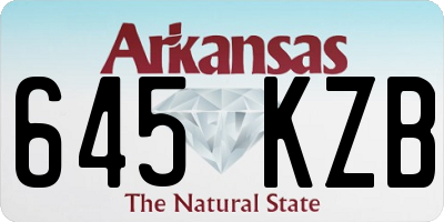 AR license plate 645KZB