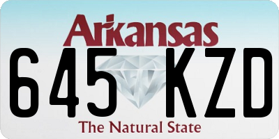 AR license plate 645KZD
