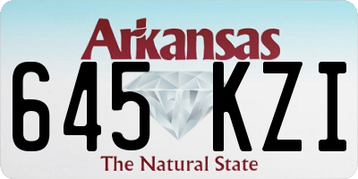 AR license plate 645KZI