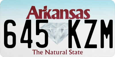 AR license plate 645KZM
