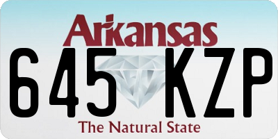 AR license plate 645KZP