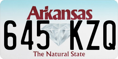 AR license plate 645KZQ