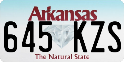 AR license plate 645KZS