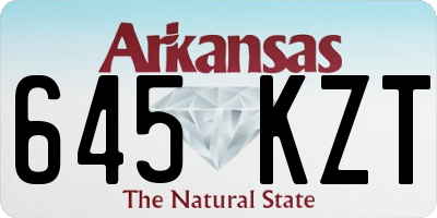 AR license plate 645KZT