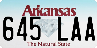 AR license plate 645LAA
