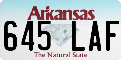 AR license plate 645LAF