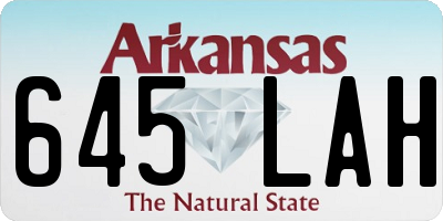 AR license plate 645LAH