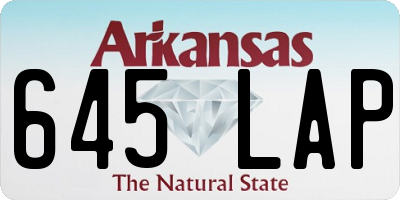 AR license plate 645LAP