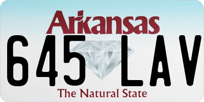 AR license plate 645LAV