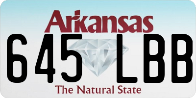 AR license plate 645LBB