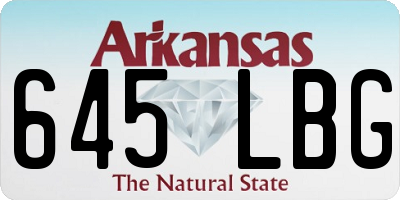 AR license plate 645LBG