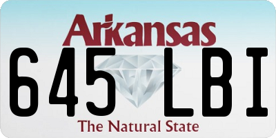 AR license plate 645LBI
