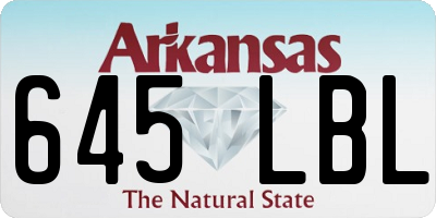 AR license plate 645LBL