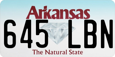 AR license plate 645LBN