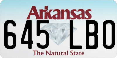 AR license plate 645LBO