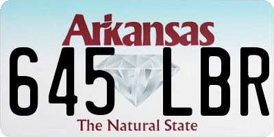 AR license plate 645LBR