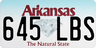 AR license plate 645LBS