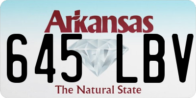 AR license plate 645LBV