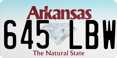 AR license plate 645LBW