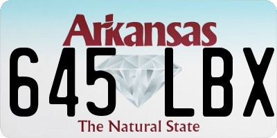 AR license plate 645LBX